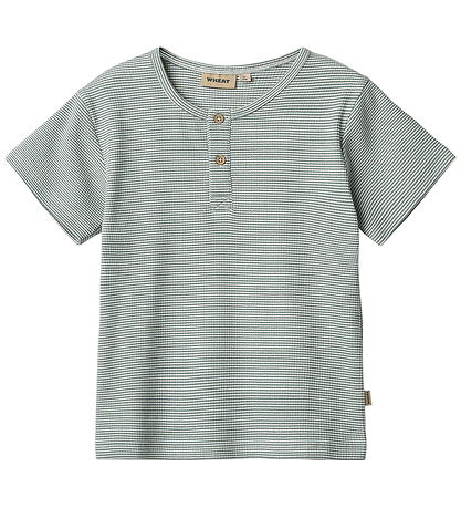 Wheat T-shirt - Rib - Lumi - Stormy Sea Stripe