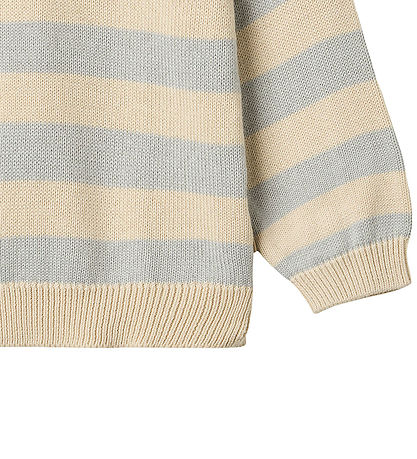 Wheat Bluse - Strik - Morgan - Soft Blue Stripe