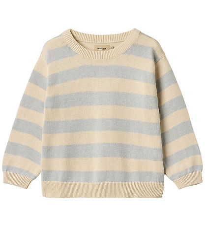 Wheat Bluse - Strik - Morgan - Soft Blue Stripe