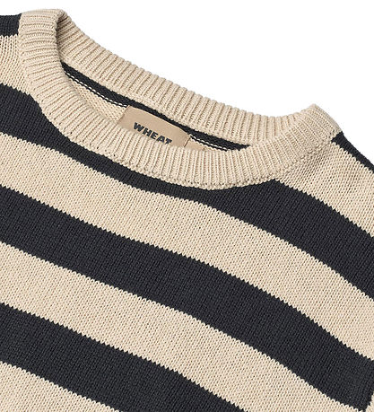 Wheat Bluse - Strik - Morgan - Navy Stripe