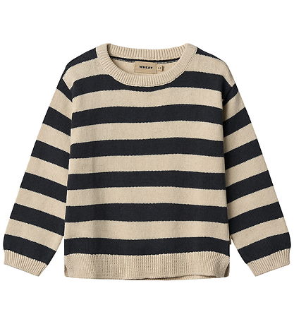 Wheat Bluse - Strik - Morgan - Navy Stripe
