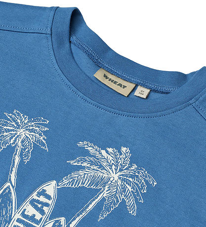 Wheat T-shirt - Lauge - Blå