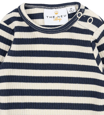 The New Siblings Body l/æ - Rib - Tnsb -Fro - Mood Indigo Stripe
