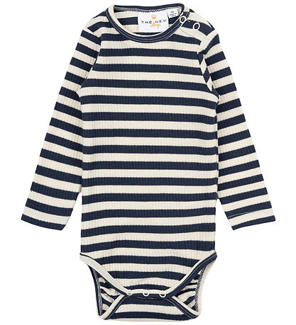 The New Siblings Body l/æ - Rib - Tnsb -Fro - Mood Indigo Stripe