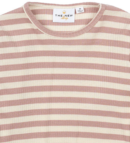 The New Siblings Bluse - Rib - TnstFro - Adobe Rose Striped