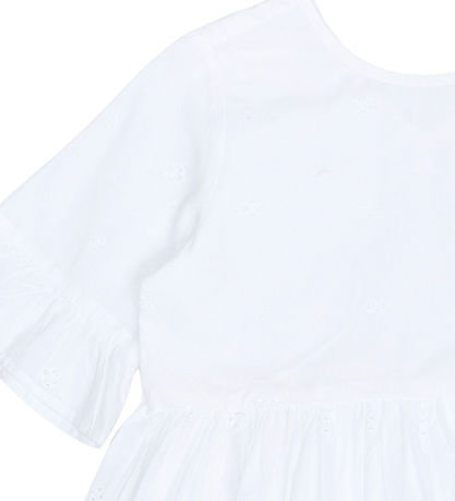 The New Kjole - TnNancy - Bright White m. Broderi Anglaise