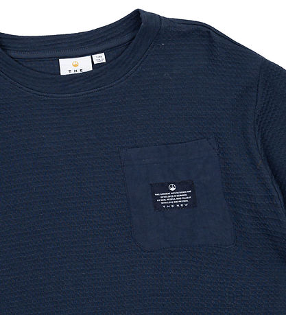 The New T-shirt - TnNudvig Waffle - Mood Indigo