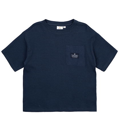 The New T-shirt - TnNudvig Waffle - Mood Indigo