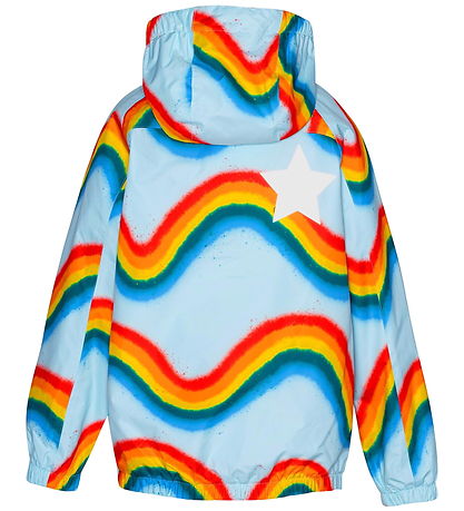 Molo Regnjakke - Waiton - Rainbow Waves