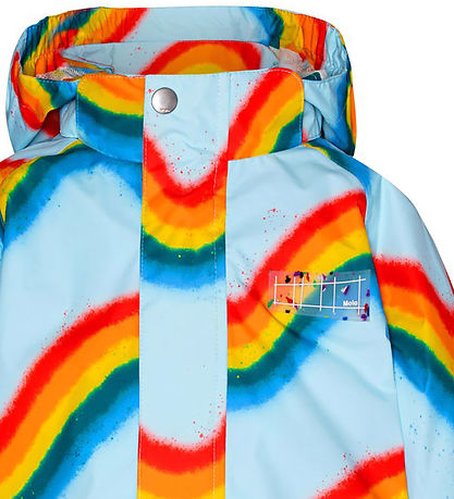 Molo Regnjakke - Waiton - Rainbow Waves