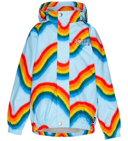 Molo Regnjakke - Waiton - Rainbow Waves