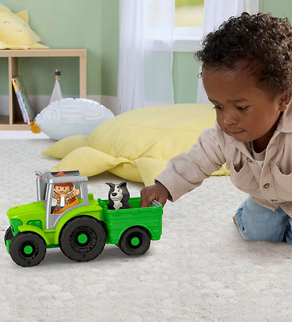 Fisher-Price Legetøj - Little People Push & Play Tractor