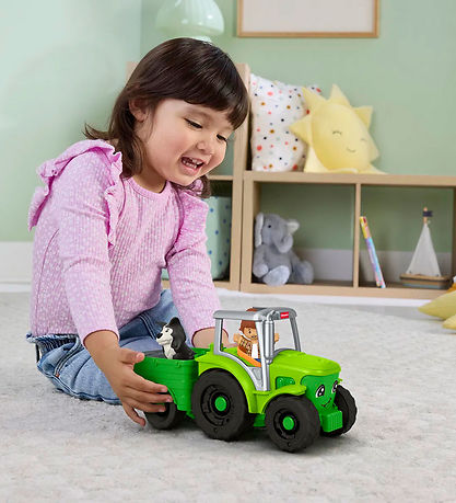 Fisher-Price Legetøj - Little People Push & Play Tractor