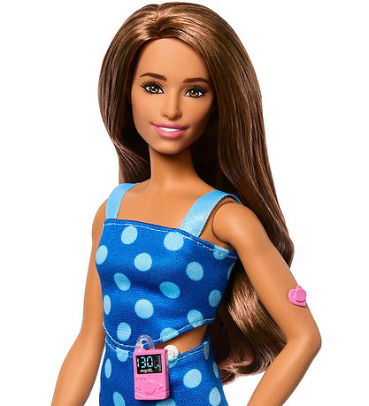 Barbie Dukke - 30 cm - Blue Polka Dot - Diabetes