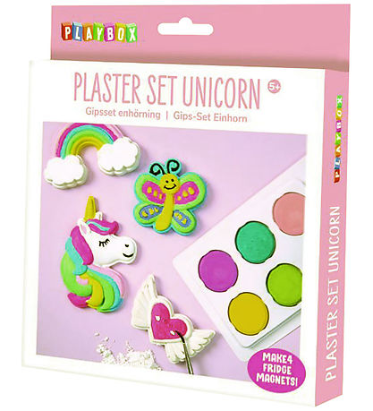Playbox Gipssæt - Unicorn m. Magneter