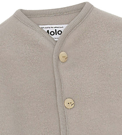 Molo Cardigan - Uldfleece - Umber - Moon Sand