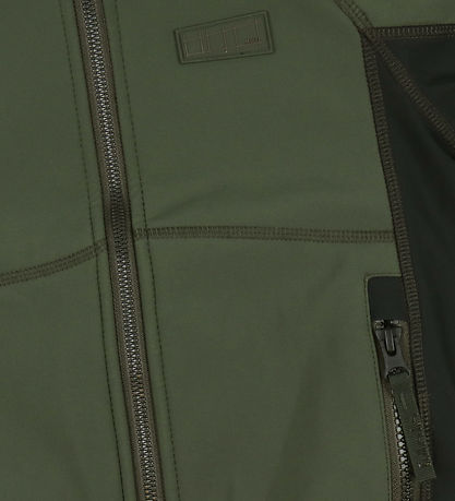 Molo Softshelljakke m. Fleece - Cloudy - Forest Block