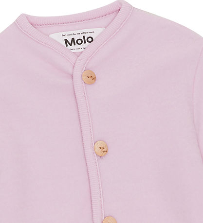 Molo Cardigan - Uldfleece - Umber - Alpine Glow