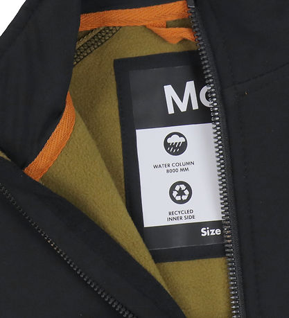 Molo Softshelljakke m. Fleece - Cloudy - Sort