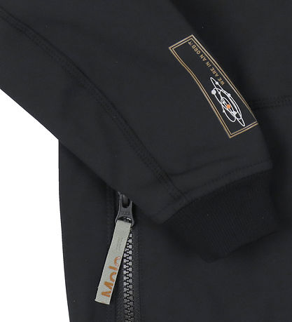 Molo Softshelljakke m. Fleece - Cloudy - Sort