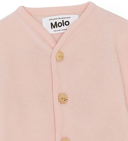 Molo Cardigan - Uldfleece - Umber - Wild Rose