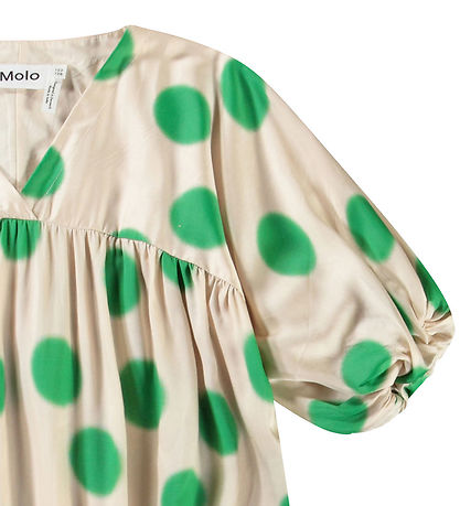 Molo Kjole - Camellia - Green Dots