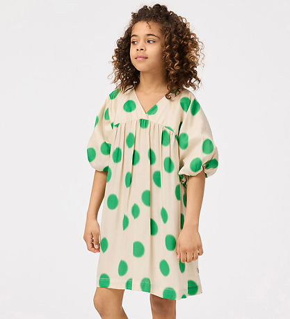 Molo Kjole - Camellia - Green Dots