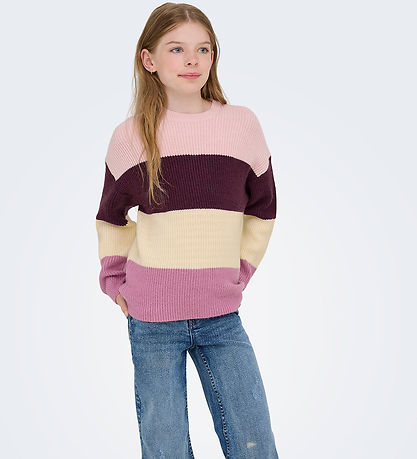 Kids Only Bluse - Strik - Noos - KogSandy - Mauve Wine