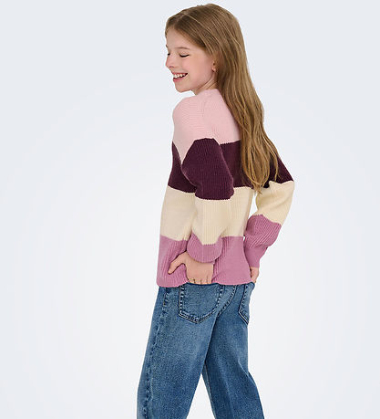 Kids Only Bluse - Strik - Noos - KogSandy - Mauve Wine