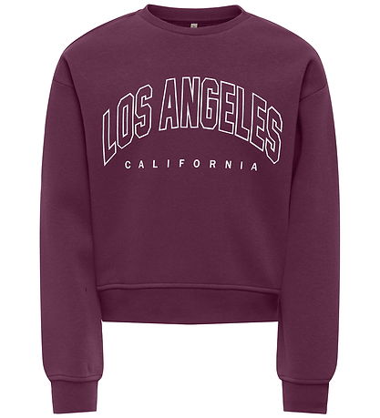 Kids Only Sweatshirt - KogSweat - Mauve Wine/Los Angeles - Calif