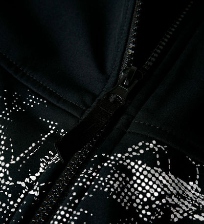 Name It Softshell m. Fleece - NkfAlfa08 - AOP - Black