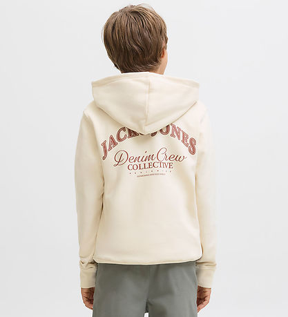Jack & Jones Hættetrøje - JjeBrandes - Antique White