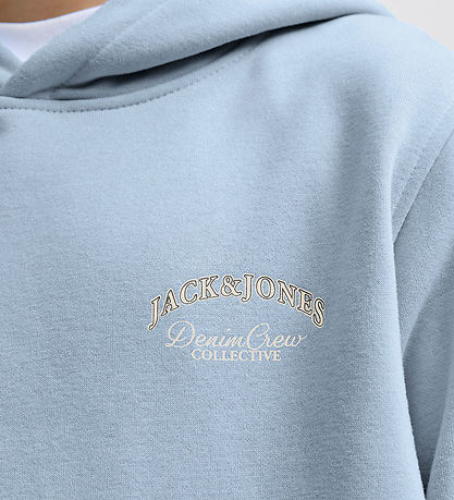 Jack & Jones Hættetrøje - JjeBrandes - Chambray Blue