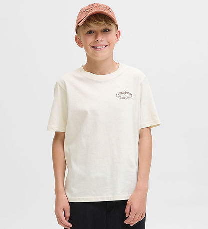Jack & Jones T-shirt - JjeBrandes - Antique White