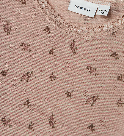 Name It Body l/æ - Uld - NmfWang - Shadow Gray/Small flowers