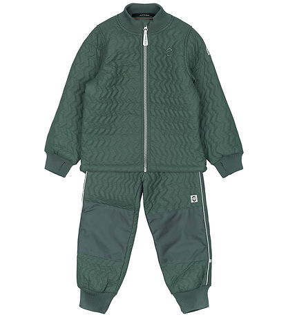 Mikk-Line Termotøj m. Fleece - Duvet - Coated - Balsam Green