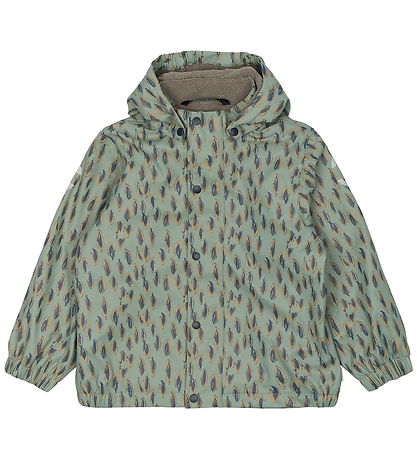 Mikk-Line Regntøj m. Fleece - PU - Iceberg Green