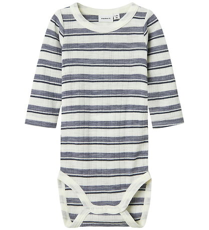 Name It Body l/æ - Uld - Noos - NbmWang - Folkstone Gray/Snow Wh