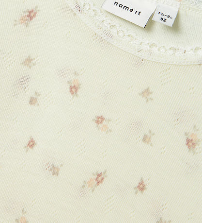 Name It Bluse - Uld - Noos - NmfWang - Snow White/Small flowers