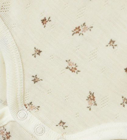 Name It Body l/æ - Uld - Noos - NbfWang - Snow White/Small flowe