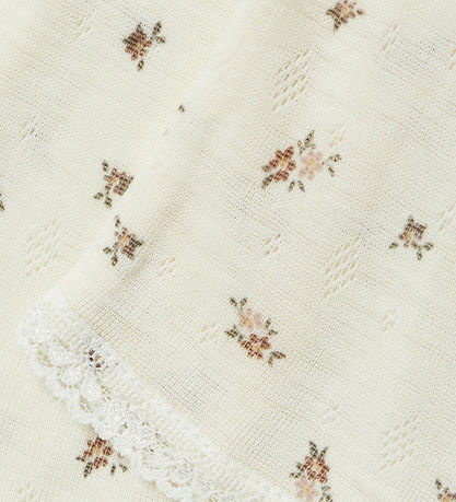Name It Leggings - Uld - Noos - NmfWang - Snow White/Small flowe