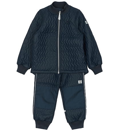 Mikk-Line Termotøj m. Fleece - Duvet -  Blue Nights