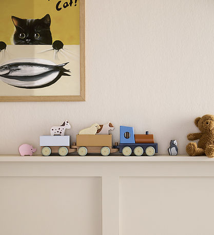 Kids Concept Tog m. Dyr - 40 cm