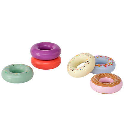 Kids Concept - 6 stk. Donuts - Træ
