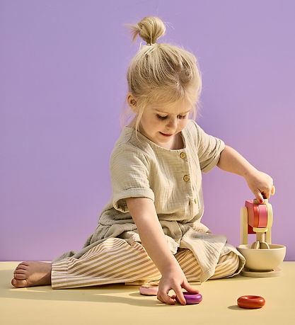 Kids Concept Køkkenmaskine - Gul Træ