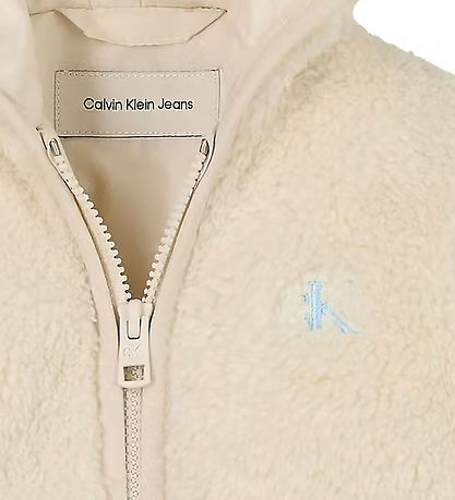 Calvin Klein Fleecejakke - Whitecap Gray