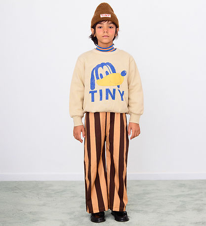 Tiny Cottons Sweatshirt - Dog Graphic  - Dark Vanilla