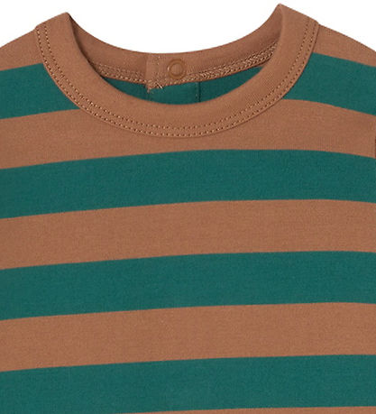 Tiny Cottons Body l/æ - Stripes - Dark Green