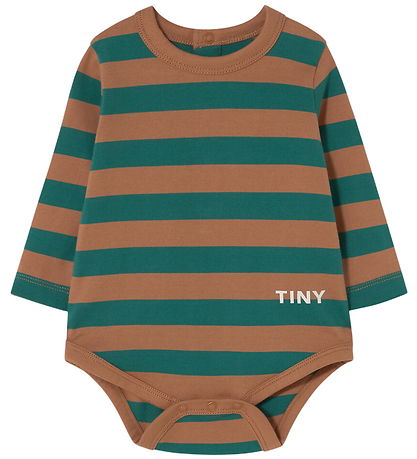 Tiny Cottons Body l/æ - Stripes - Dark Green
