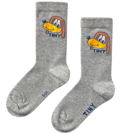 Tiny Cottons Strømper - Dog - Medium Grey Heather